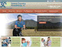 Tablet Screenshot of forestcountryanesthesia.com